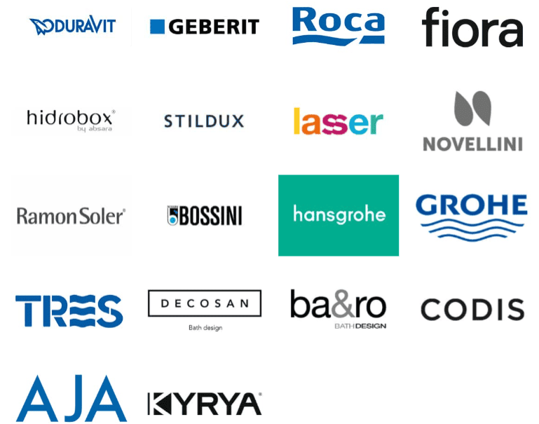 Marcas para las reformas de baños en Barcelona